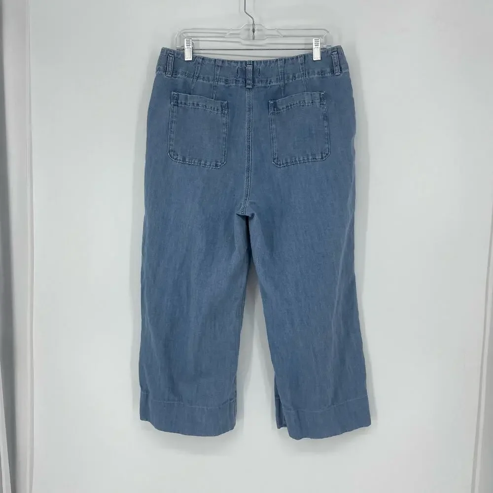 Loft High-Waisted Wide Leg Jean Size 31/12